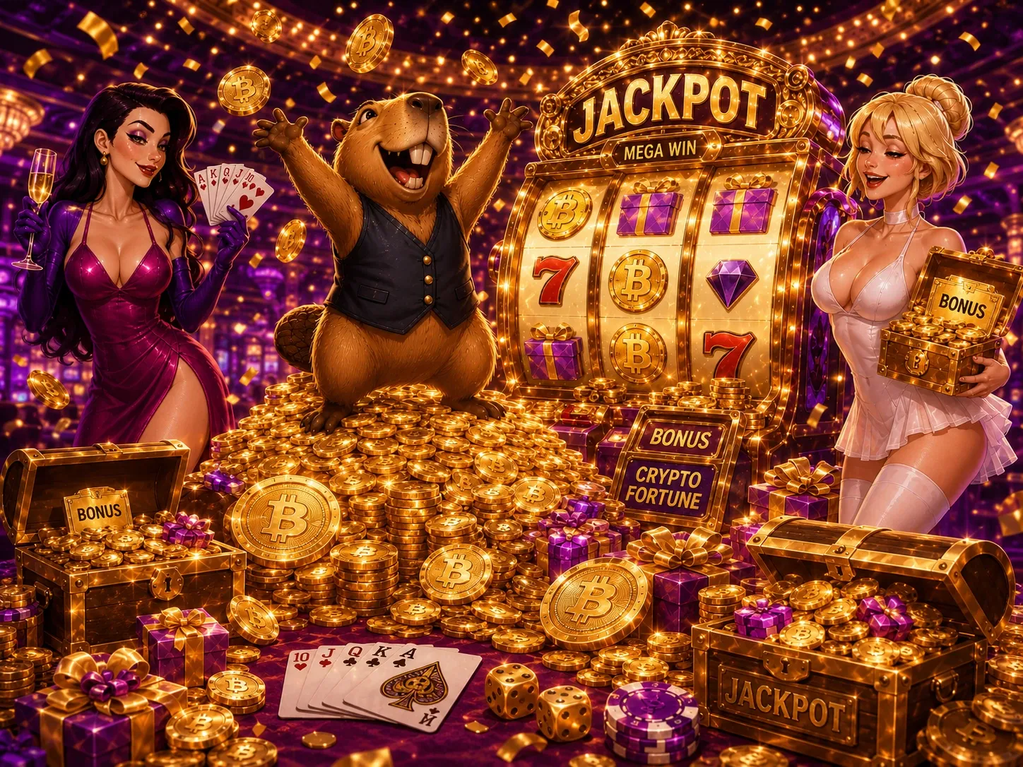 Crypto Jackpot Celebration