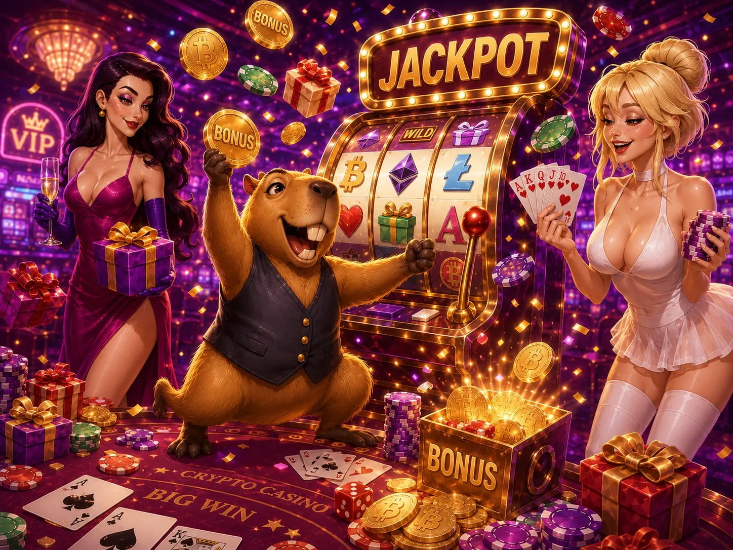 VIP Slot Machine Party